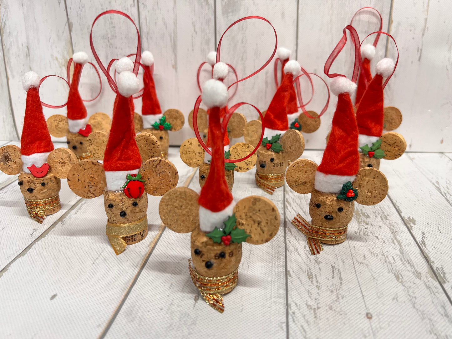 Cork Mice Ornament