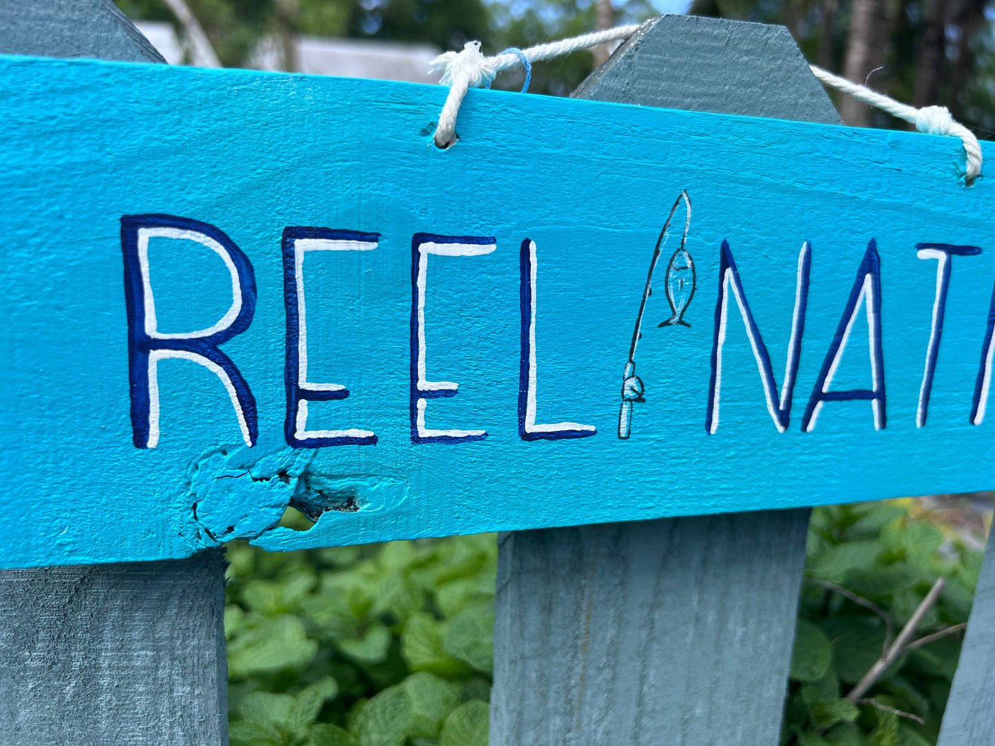 "Reel Native" Wood Sign