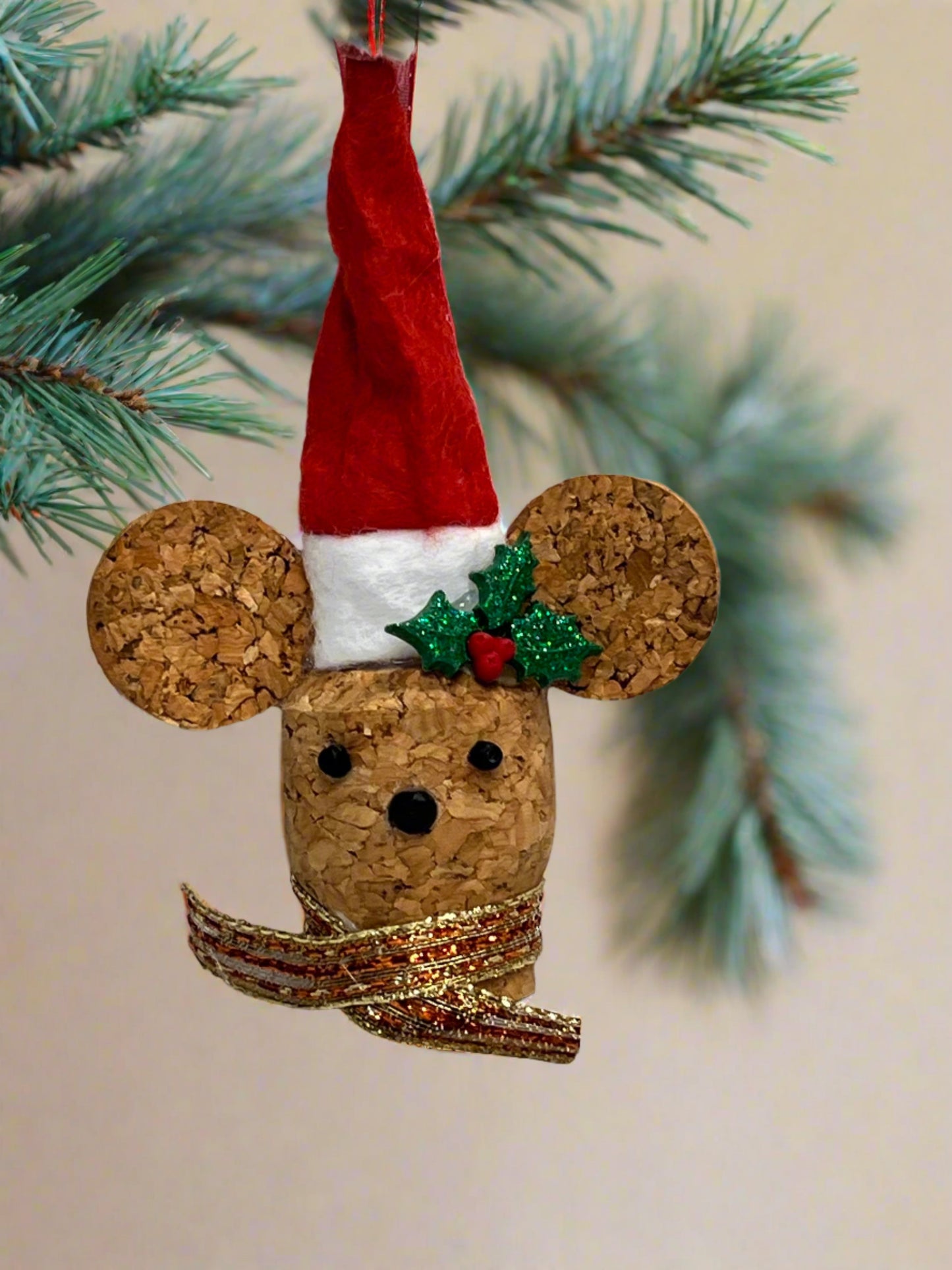 Cork Mice Ornament