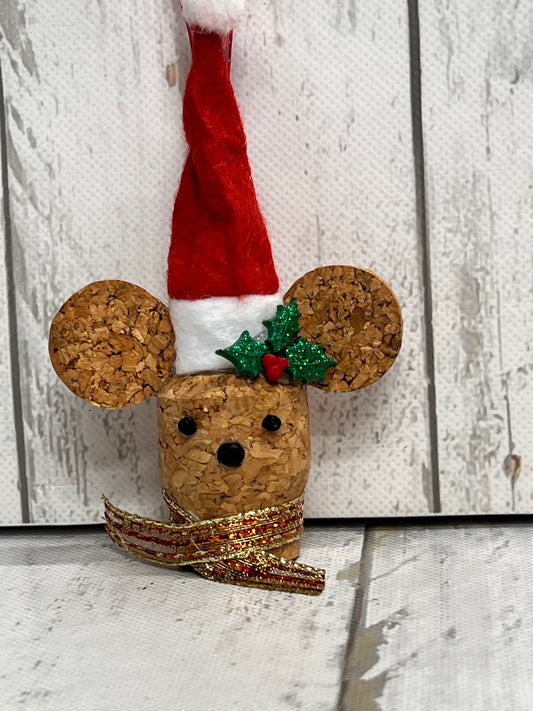 Cork Mice Ornament