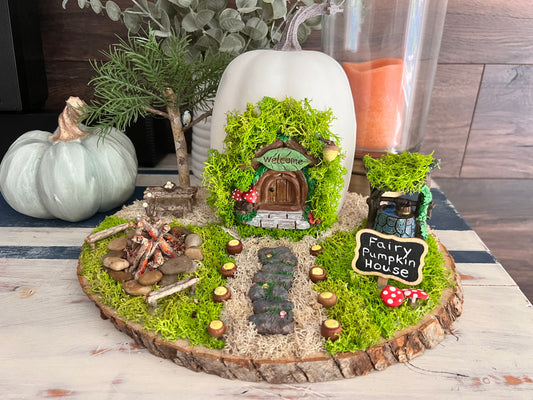 Pumpkin Fairy House