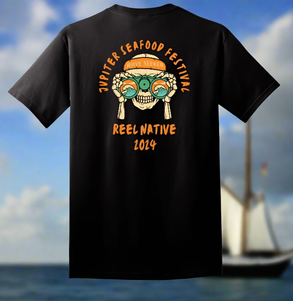 Reel Native’s Jupiter Seafood Festival 2024 Shirt