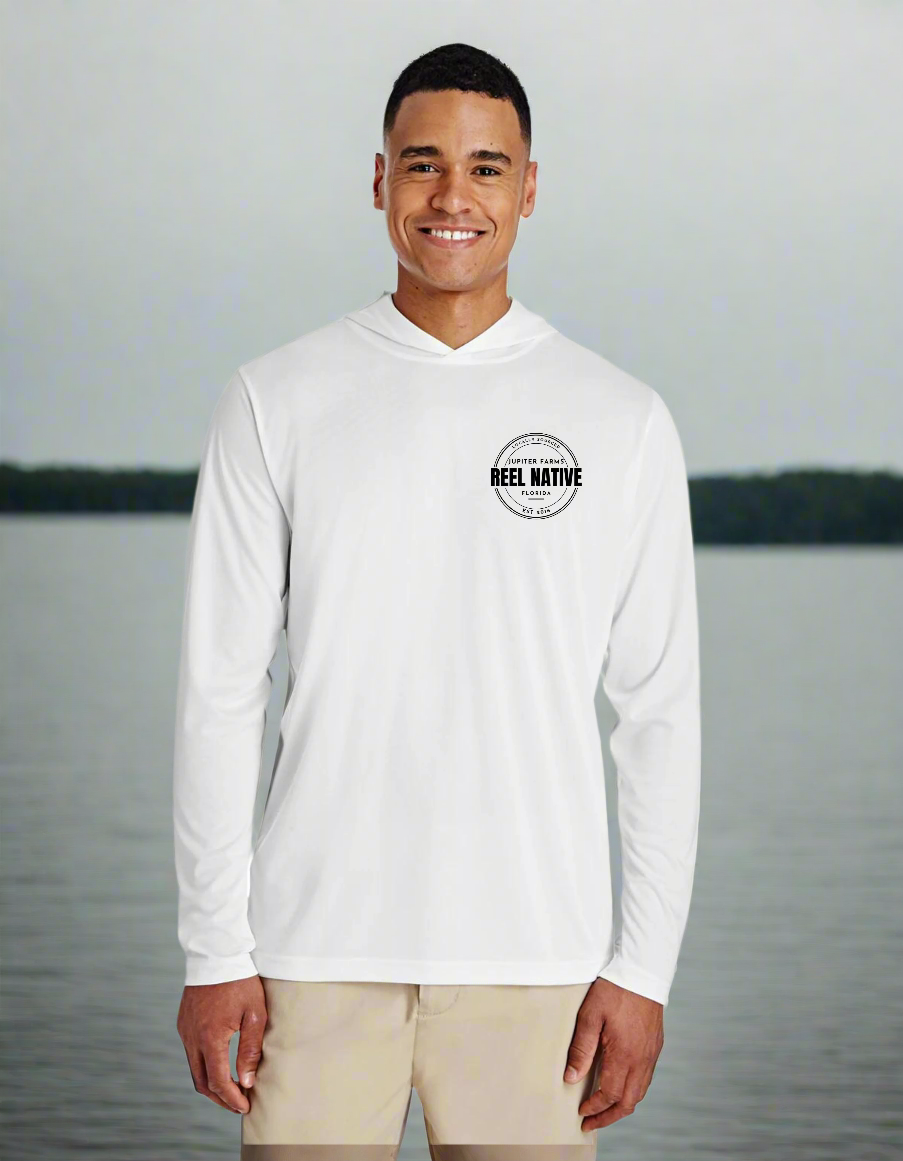 Premium Long Sleeve- Jupiter Farms Fishing Shirt Hoodie