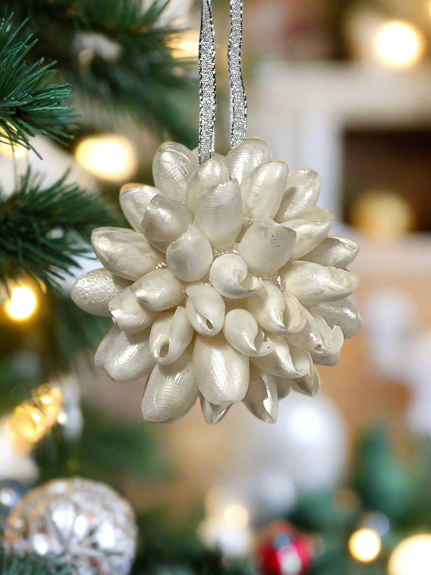 Seashell Snowball Ornament