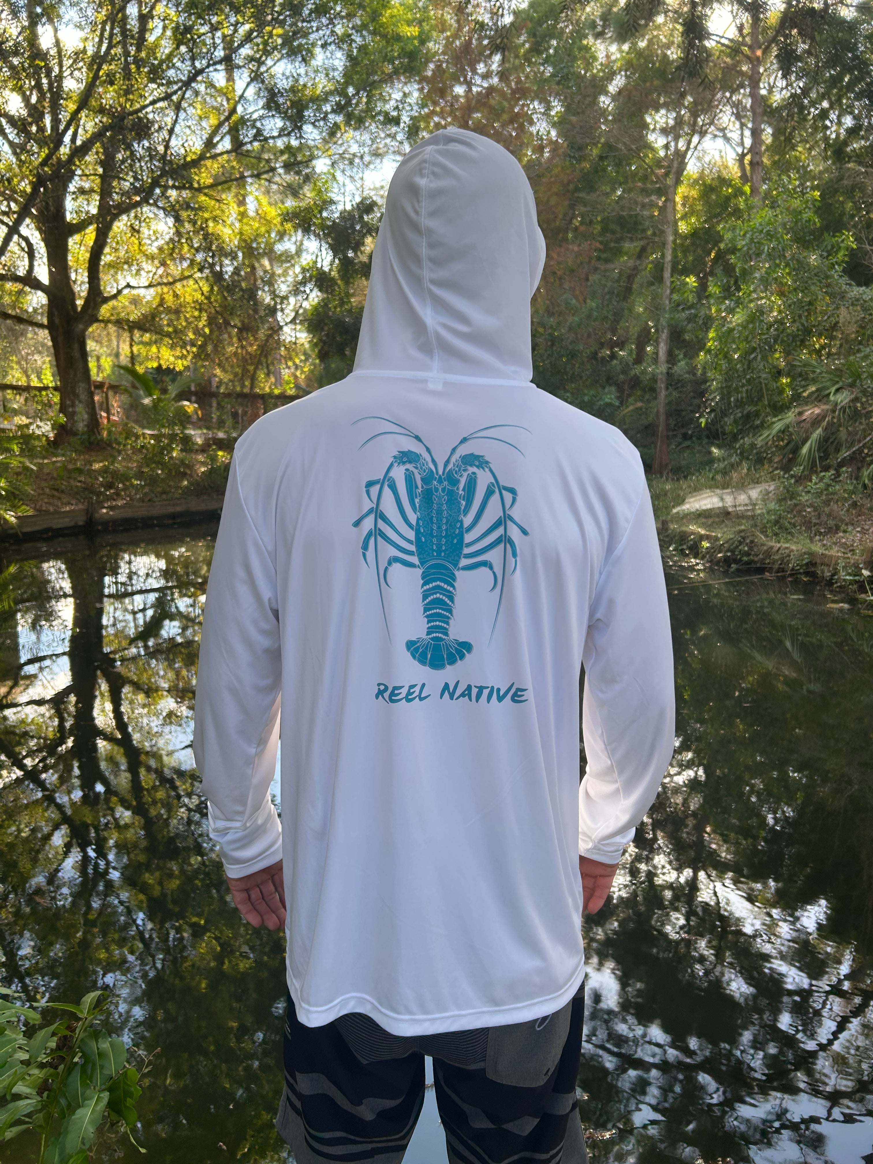 "Blue Lobster" Premium Long Sleeve Fishing Hoodie