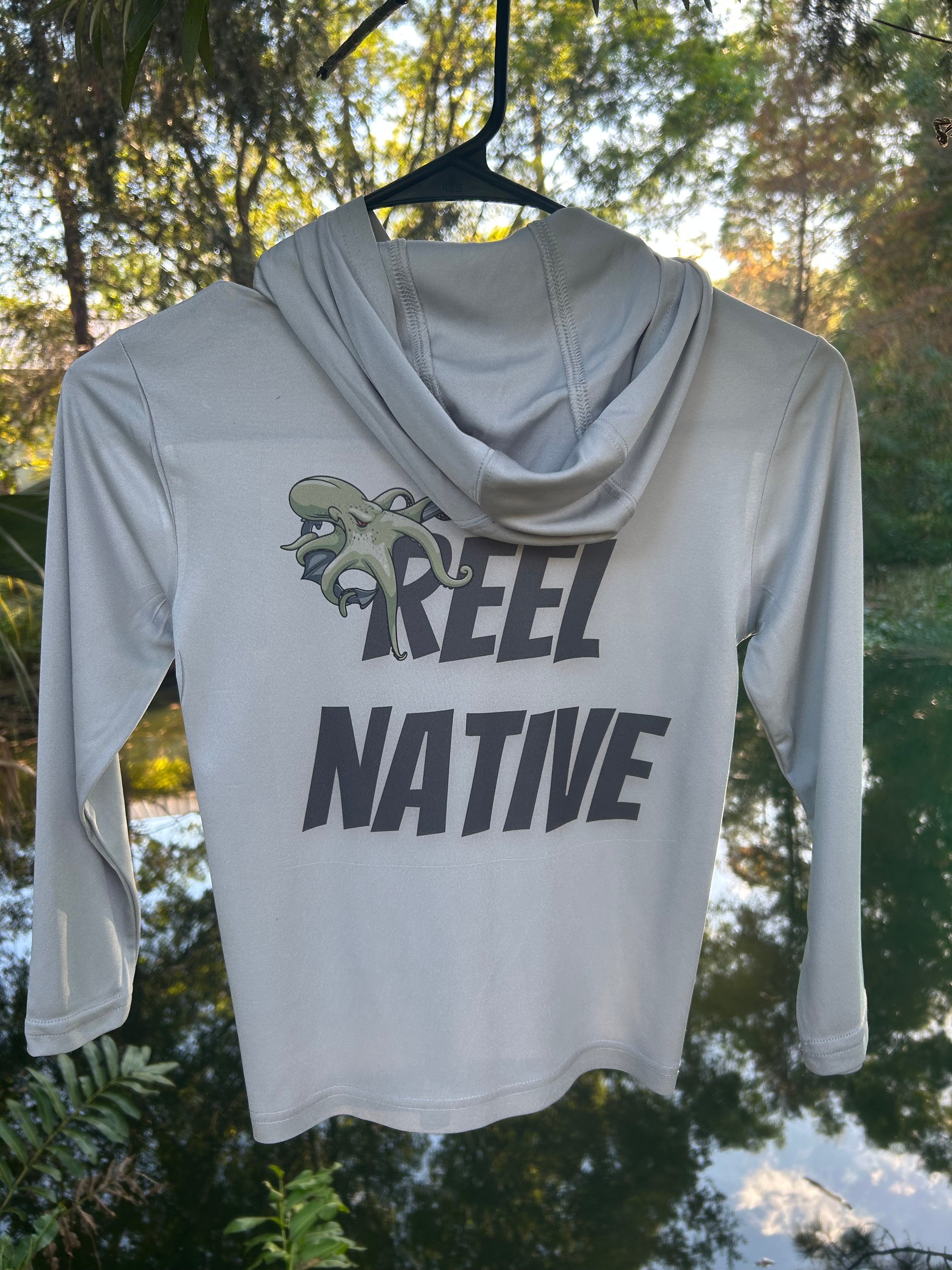 "Octopus" Premium Long Sleeve Fishing Hoodie for Kids