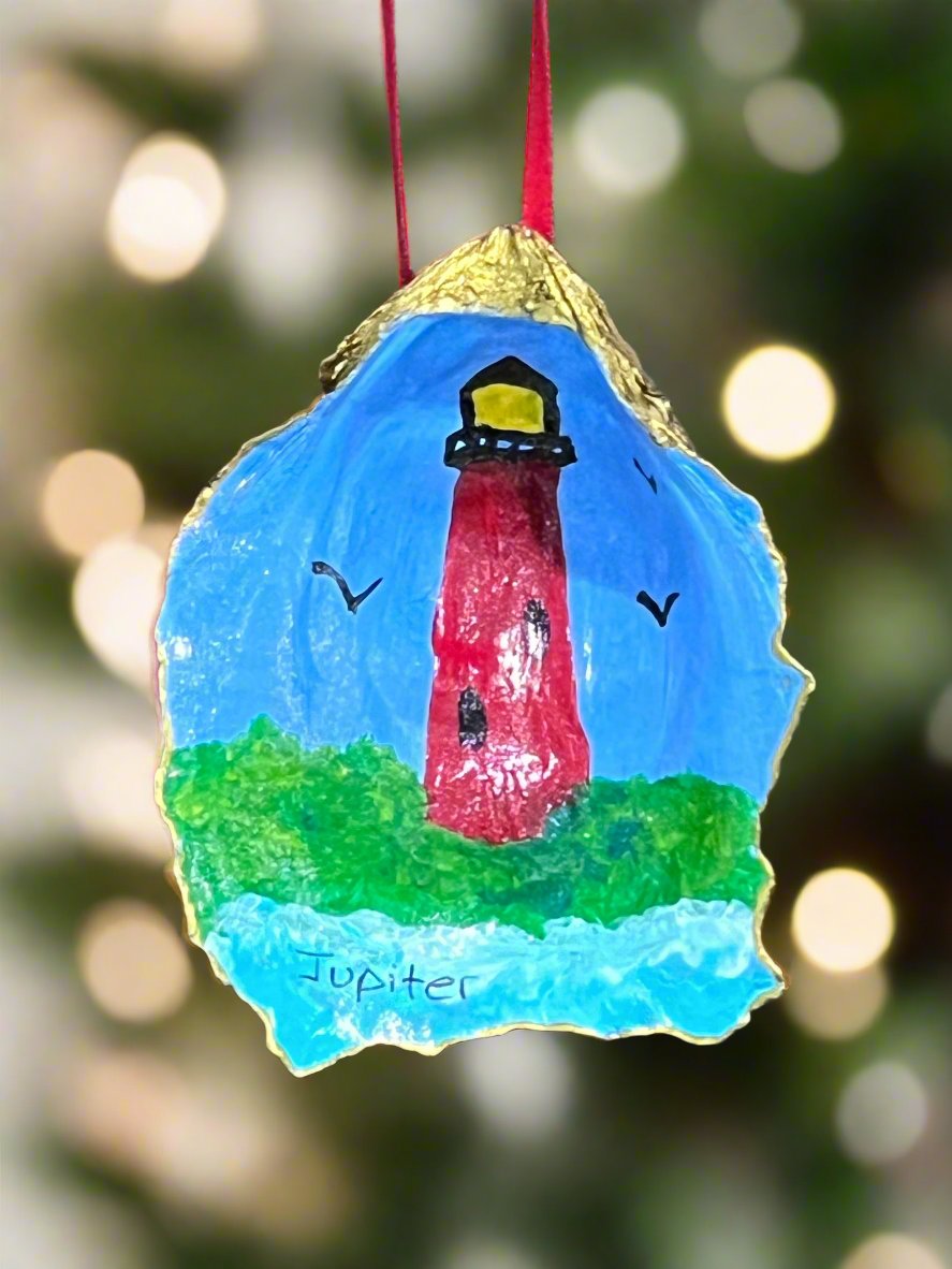 Lighthouse Oyster Ornament