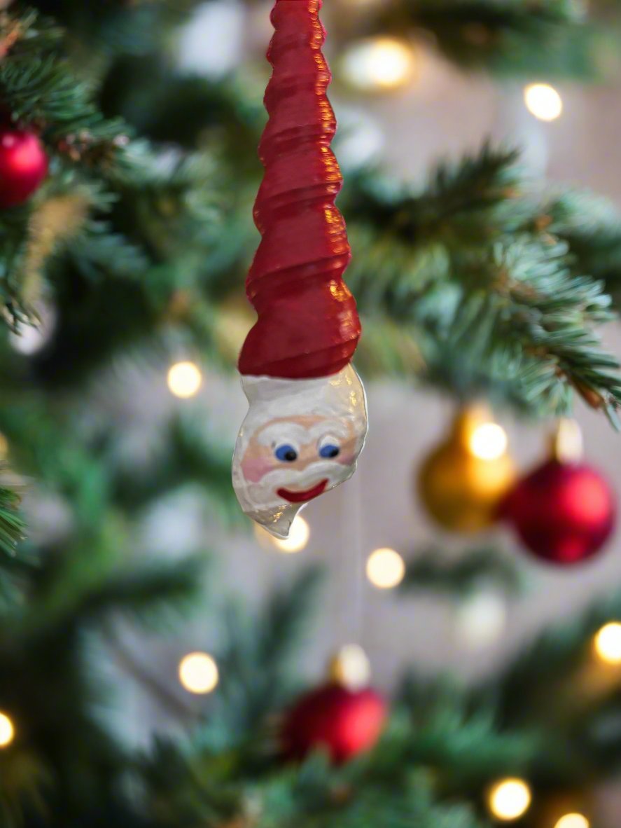 Shell Santa Ornament