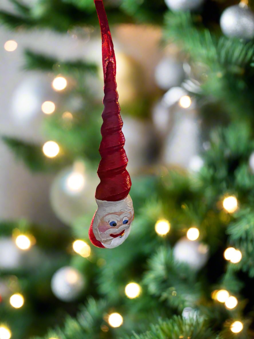 Shell Santa Ornament