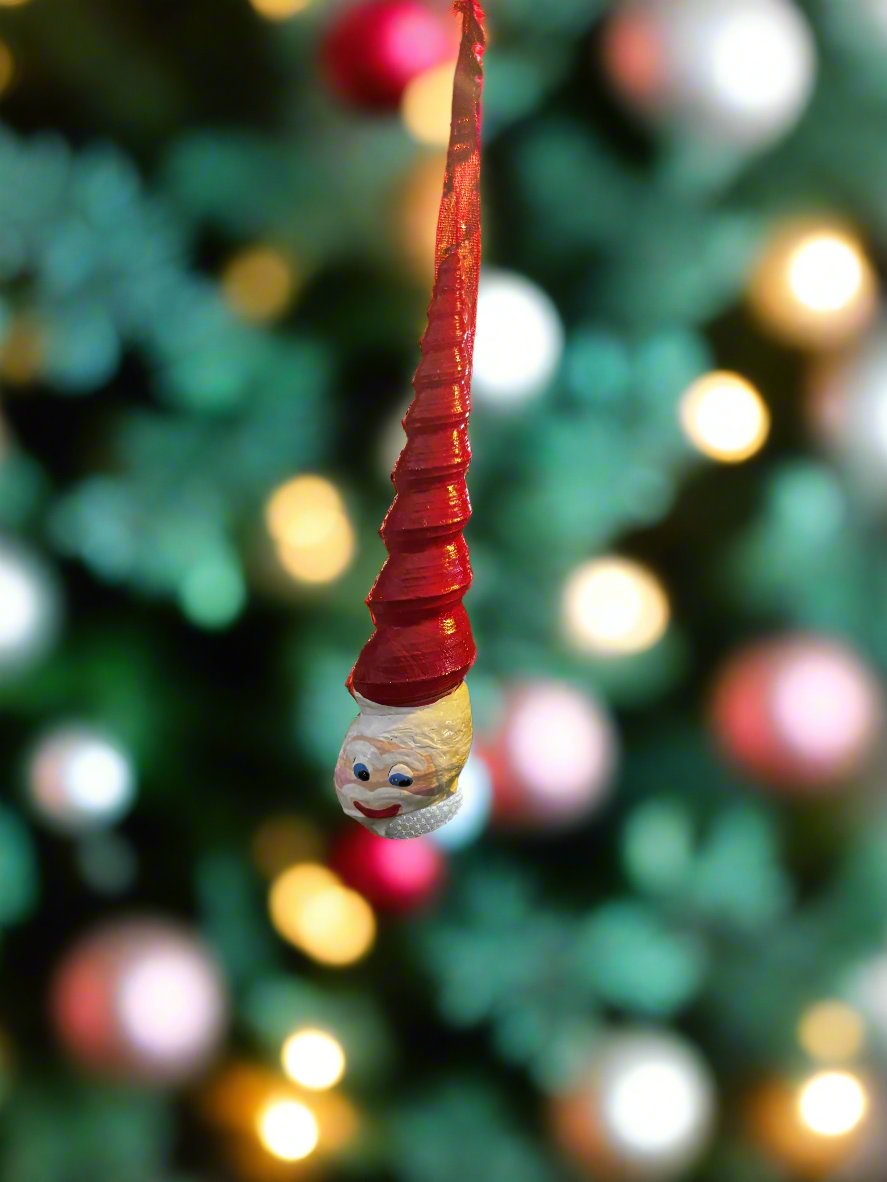 Shell Santa Ornament