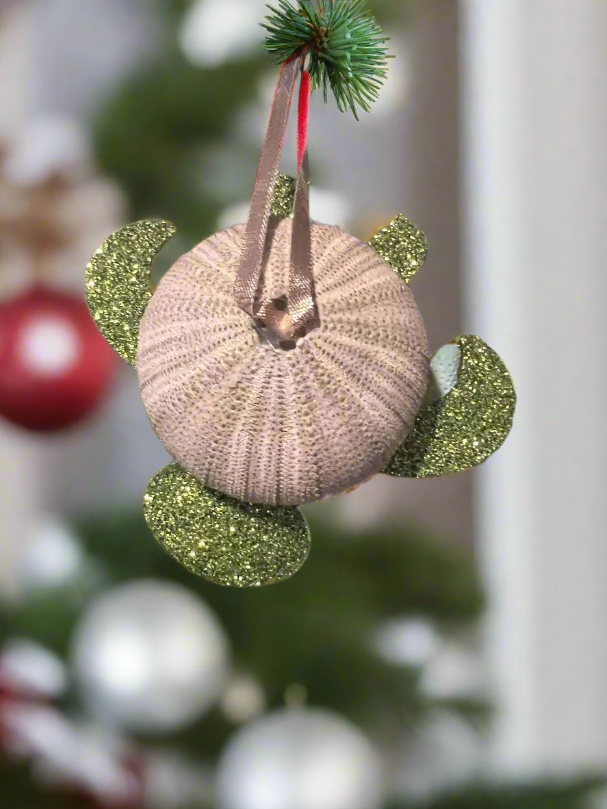 Sea Urchin Sea Turtle Ornament