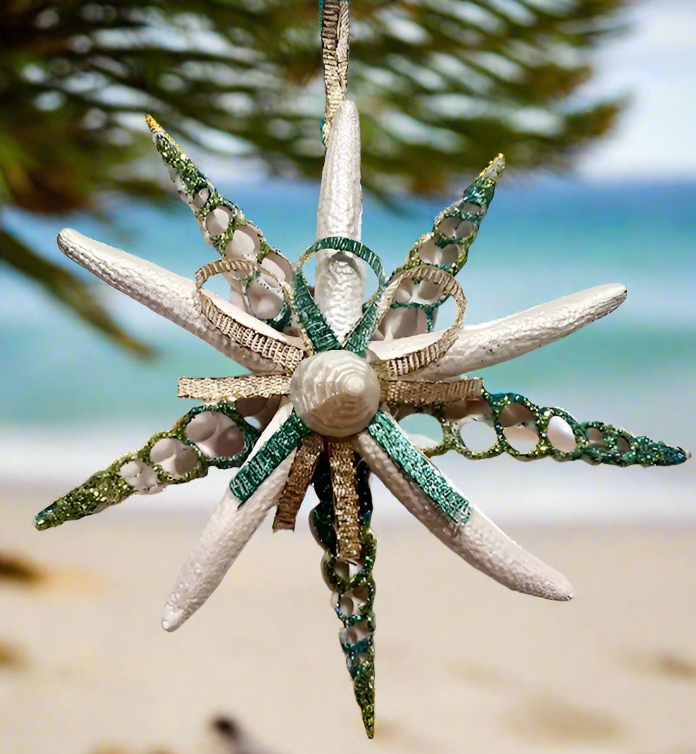 Shell Snowflake Ornament