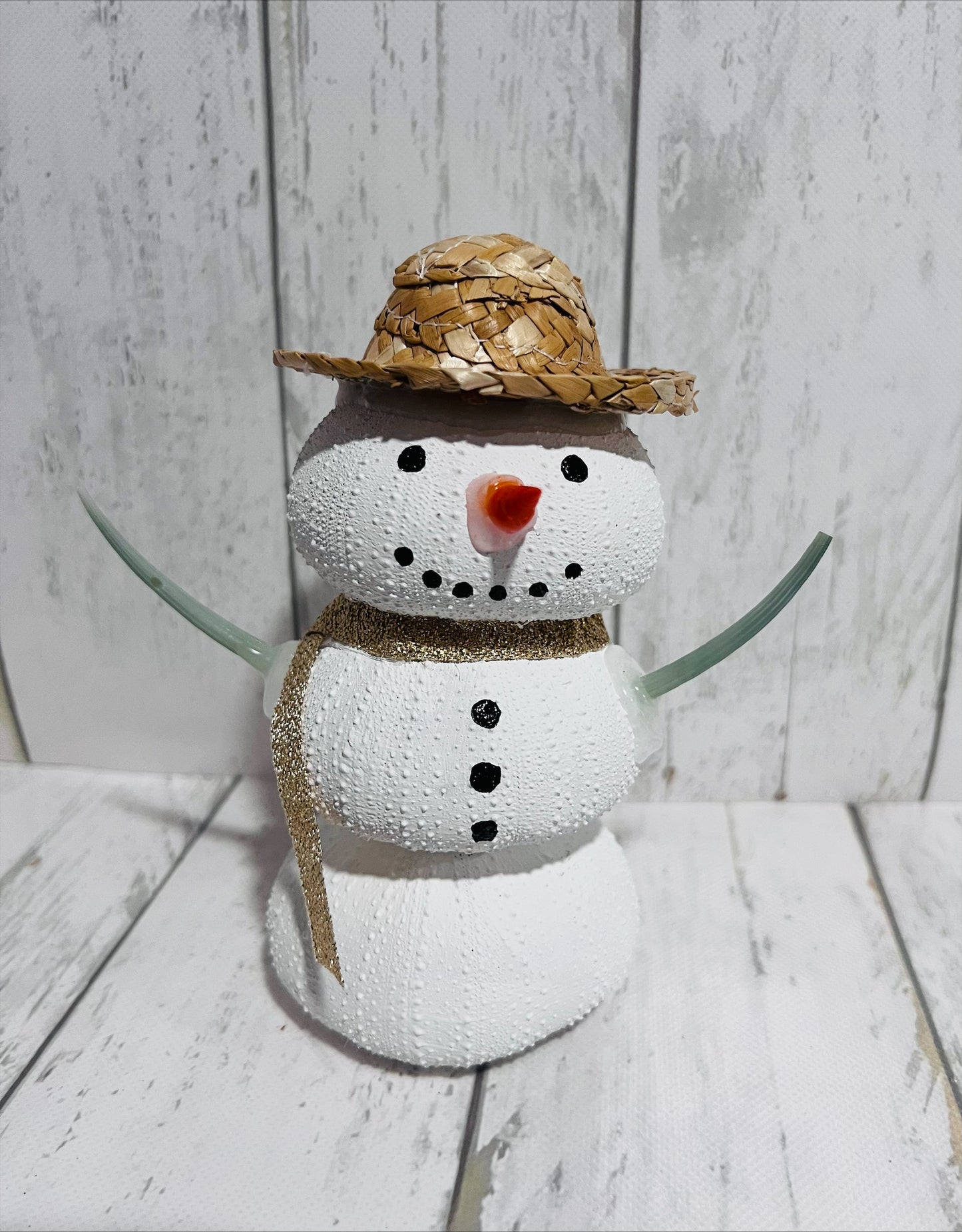 Tabletop Sea Urchin Snowman