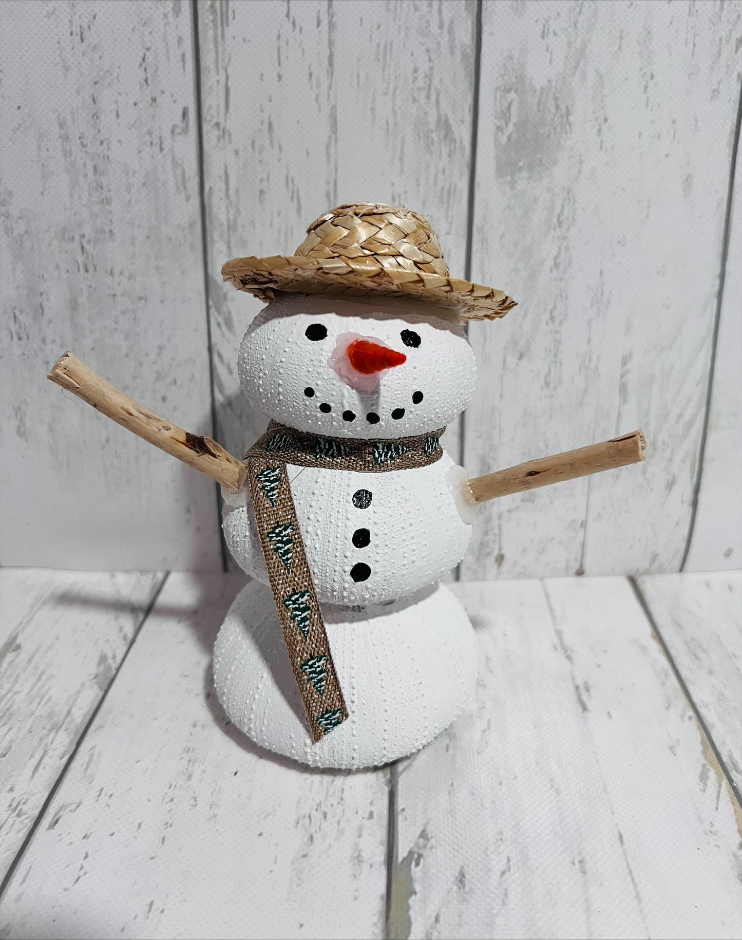 Tabletop Sea Urchin Snowman