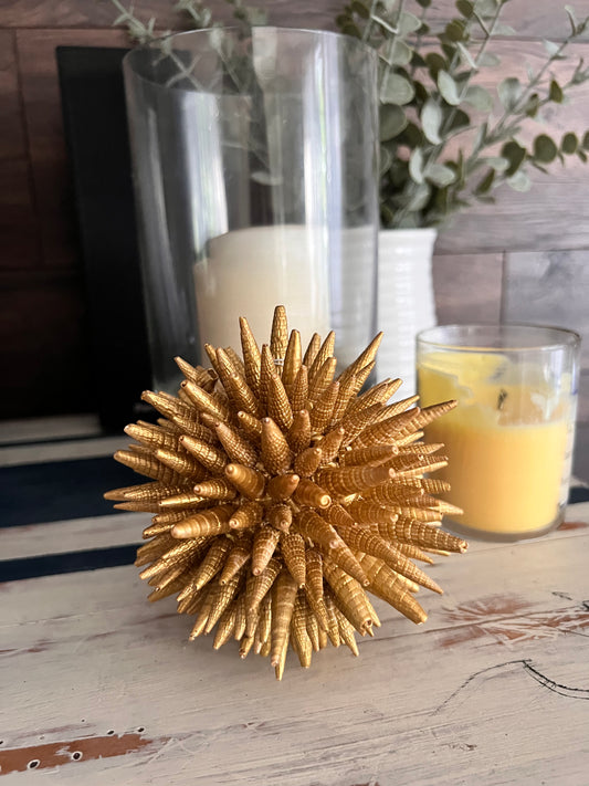 Spiked Shell Ball Gold