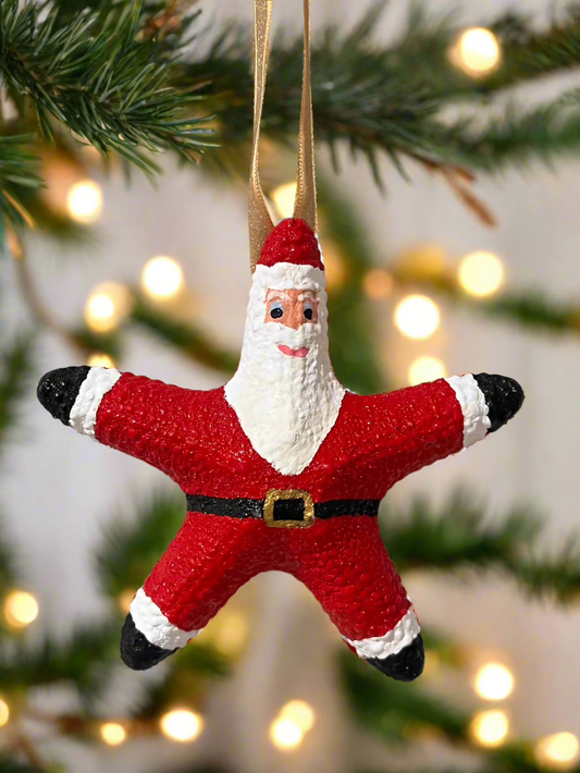 Starfish Santa Ornament