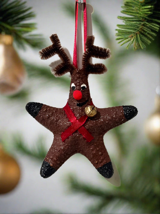 Reindeer Starfish Ornament