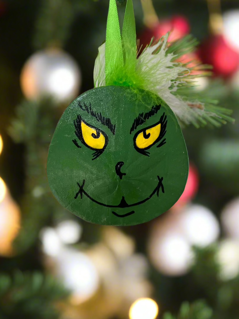 Sand Dollar Grinch Ornament