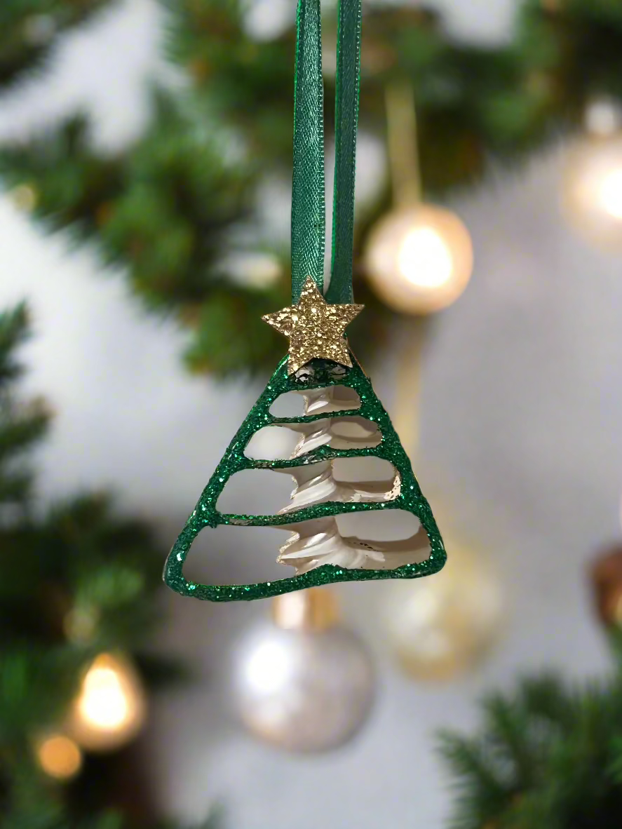 Shell Christmas Tree Ornament