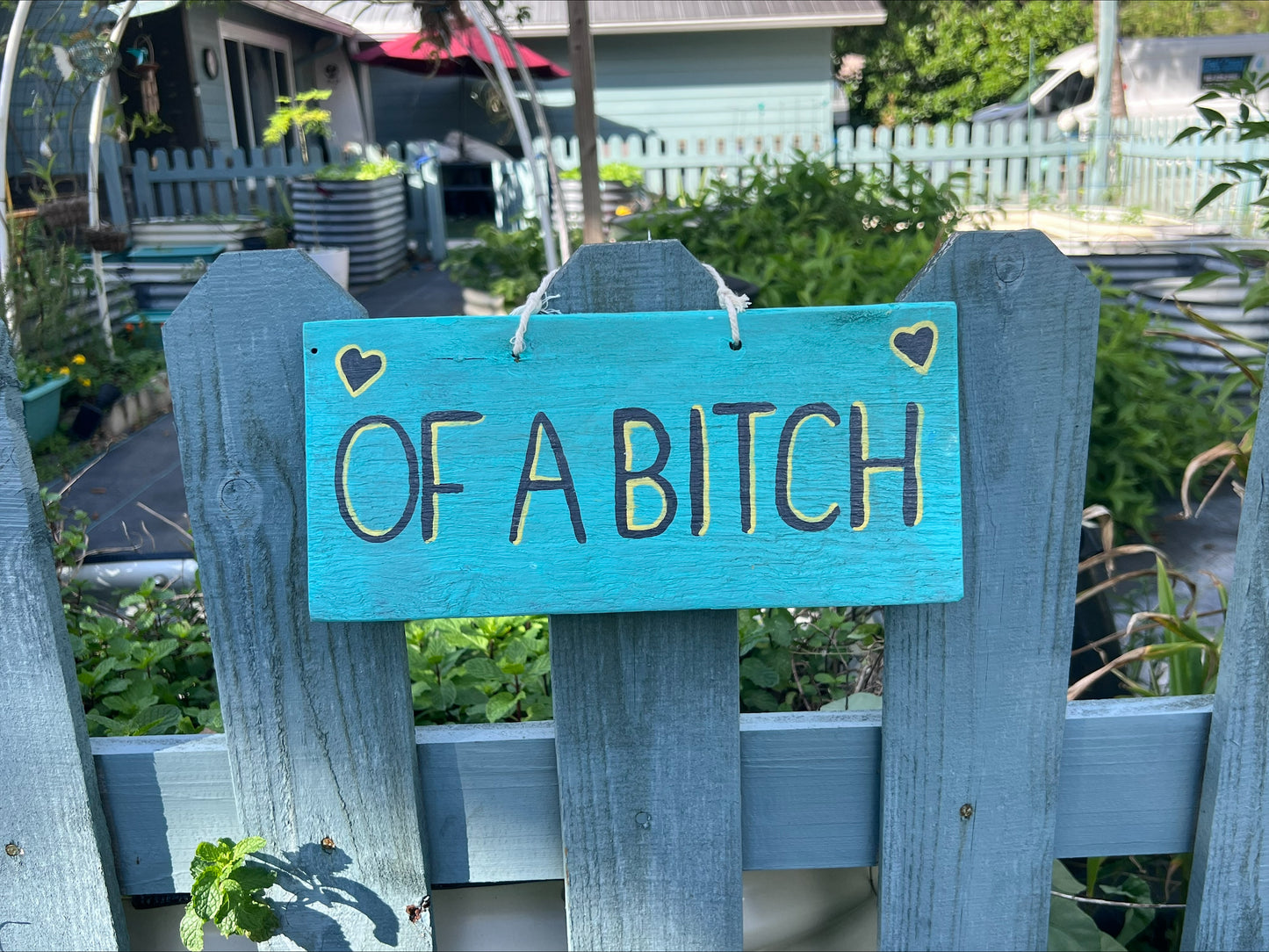 Be Kind of a Bitch Wood Sign