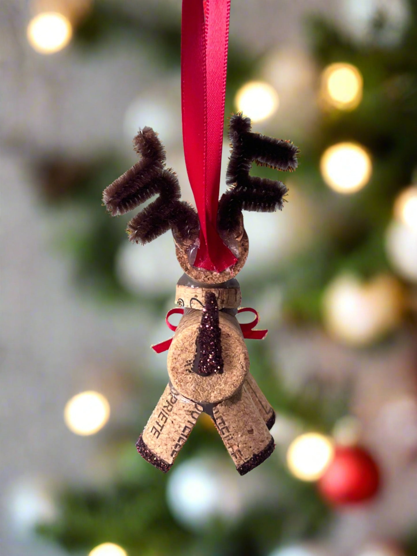 Cork Reindeer Ornament