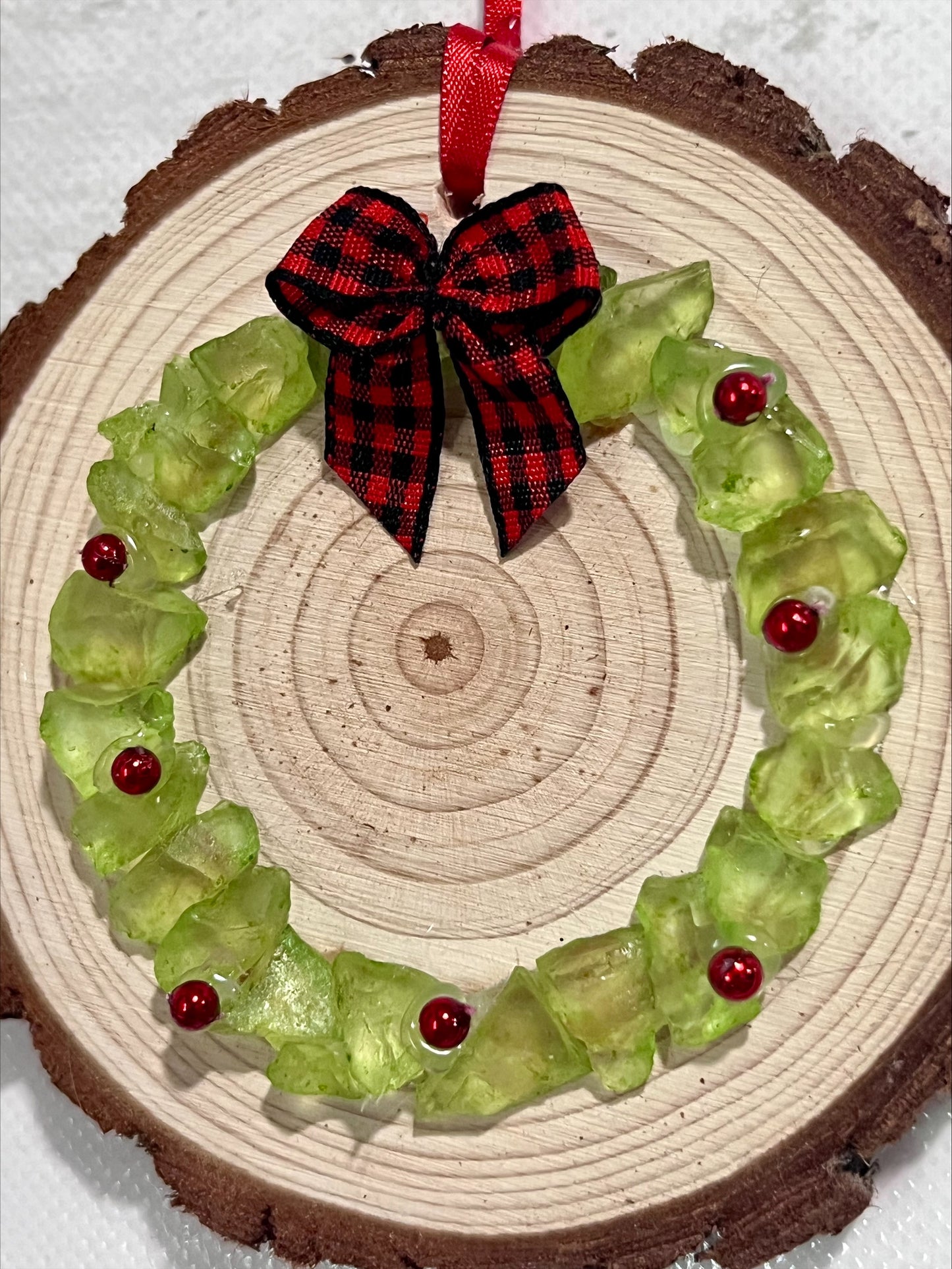 Wooden Wreath Ornament