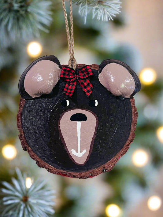 Wooden Bear Ornament